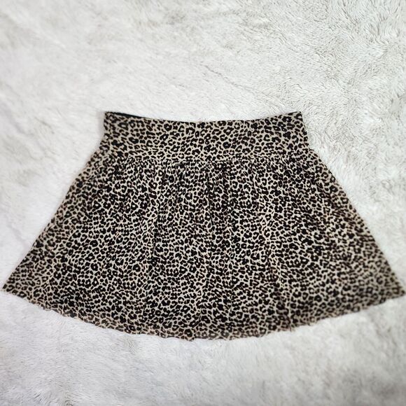 Express Womens Y2k Vintage Mini Skirt Mesh Animal Print Size Small Stretch - Picture 3 of 6